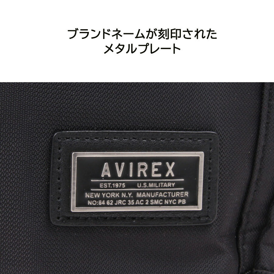 AVIREX ax2052 ソリッド ショルダーバッグ 斜め掛け 鞄 カバン かばん バッグ 普段使い 使いやすい ミリタリー メンズ プレゼント ギフト ブラック 父の日