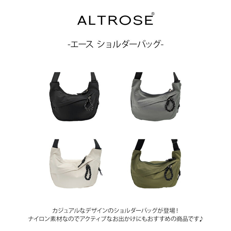 ALTROSE 250153 エース ショルダーバッグ 斜め掛け 鞄 カバン かばん バッグ 通勤 普段使い 使いやすい シンプル レディース プレゼント ギフト ブラック