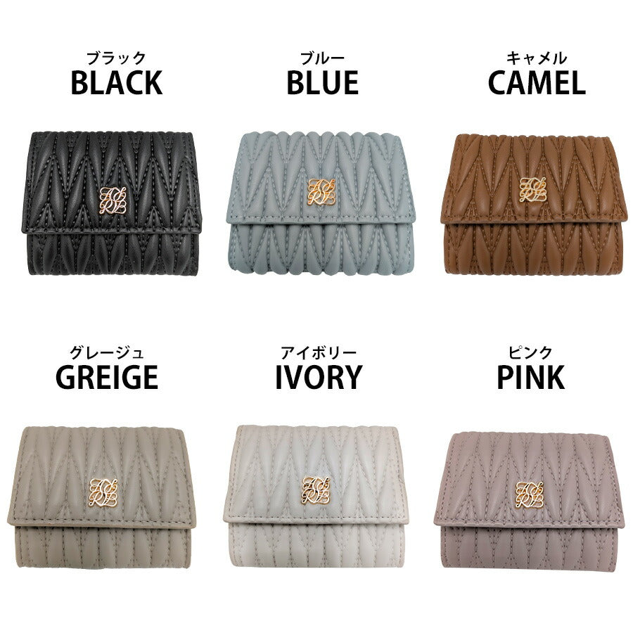 【クリックポスト/時間指定不可】【ALTROSE】 332754 ロージア 三つ折り財布 サイフ ウォレット コンパクト シンプル かわいい レディース ギフト ブラック