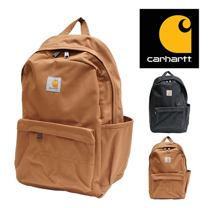 carhartt カーハート 21L バックパック B0000280 ESSENTIAL LAPTOP BACK PACK ノートパソコン 通勤 通学 ジム 部活 スポーツ 合宿 エッセンシャル 21L ラップトップバックパック 600D ポリエステル 撥水加工 ブラック カーハートブラウン  CB0280