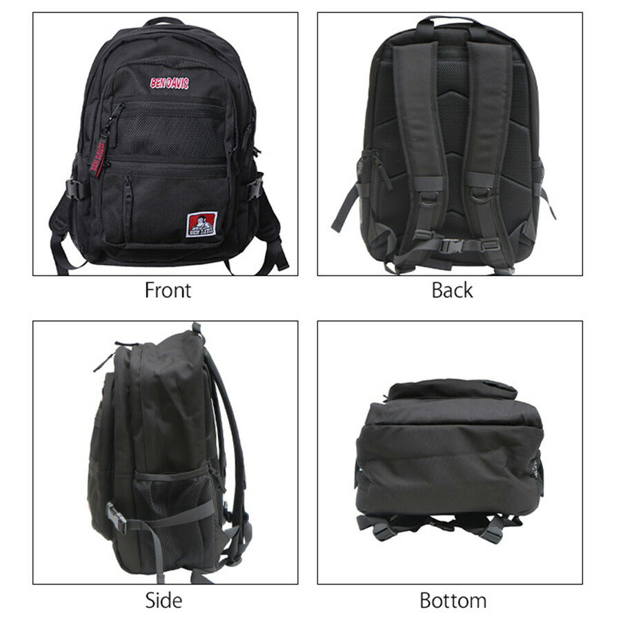 【BEN DAVIS】リュック 大容量 ベンデイビス BDW-8301 NEW MESH XL-PACK 2 32L バックパック リュック スクールバッグ パソコン タブレット ポケット スマイリング ゴリラ 刺繍 撥水