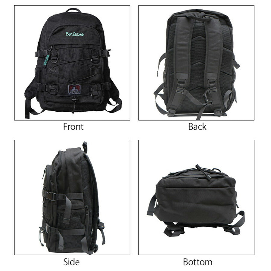 【BEN DAVIS】リュック 大容量 ベンデイビス BDW-8304 STREET DAYPACK 31L バックパック リュック スクールバッグ パソコン タブレット ポケット スマイリング ゴリラ 刺繍 撥水