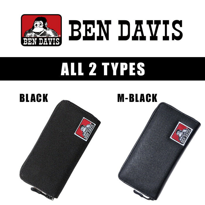 BEN DAVIS ベンデイビス 長財布 bdw9194 財布 レディース メンズ フェス 大容量 小銭入れ ウォレット 人気 可愛い シンプル 実用的 プレゼント 送料無料 ブラック 使いやすい ギフト プレゼント 記念日 お祝い 学生 通学 ブランド ストリート