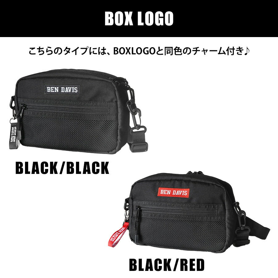 【BEN DAVIS】BDW-9281 ショルダーバッグ かばん 斜め掛け ショルダー スポーティー ストリート ブラック 使いやすい ユニセックス