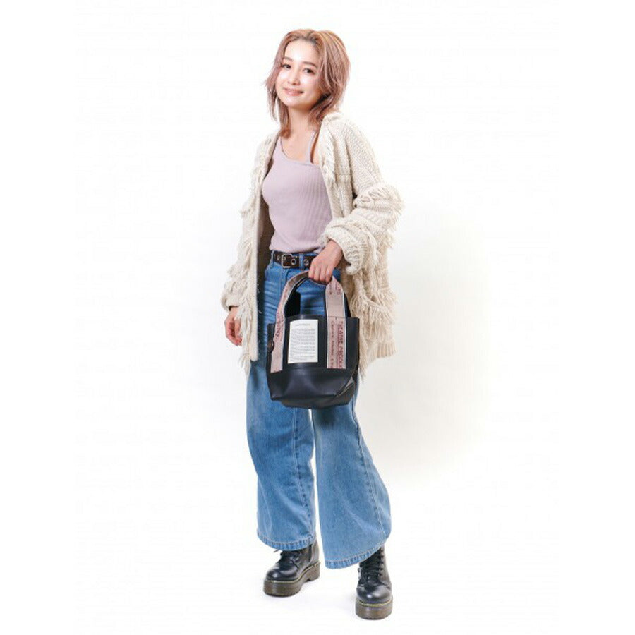 【正規取扱店】THEATRE PRODUCTS シアタープロダクツ MISSISSIPPI Sサイズ 合皮 ジャガードテープ バッグ トートバッグ カバン 鞄 レディース 人気 オシャレ インスタ 表参道 BL191198 正規品 送料無料