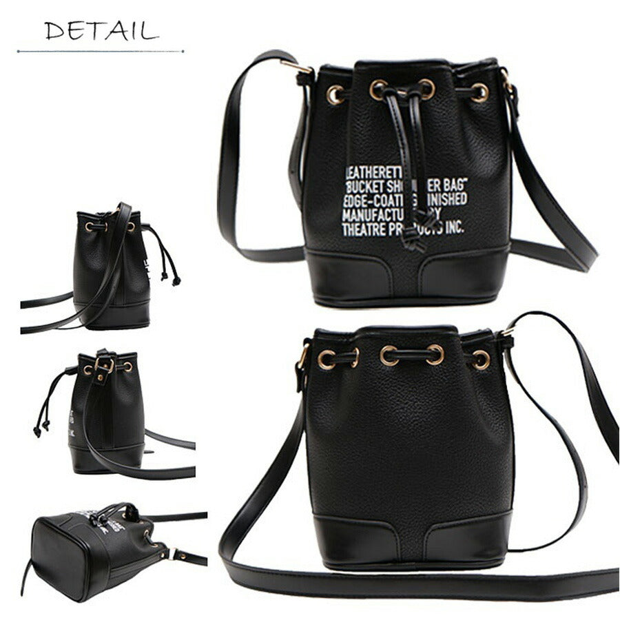 【正規取扱店】THEATRE PRODUCTS シアタープロダクツ  BUCKET SHOULDER BAG バケット ショルダーバッグ  PANFELD S寸 CL220911 レディース オールシーズン 全3色 ブラック ホワイト ブラウン 送料無料 人気