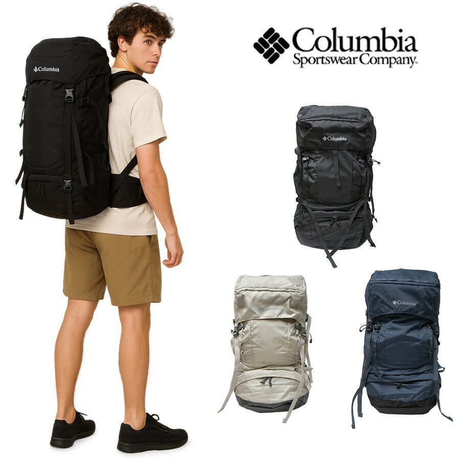 Columbia コロンビア リュック ワイルドウッド バックパック リュックサック デイパック  鞄 ブラック 45L +5L コロンビア メンズ レディース 拡張