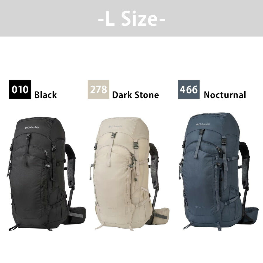 【Columbia】 リュック 大容量 pu8656 ワイルドウッド 35L リュックサック バックパック かばん 撥水 登山 ハイキング ユニセックス ギフト プレゼント ブラック