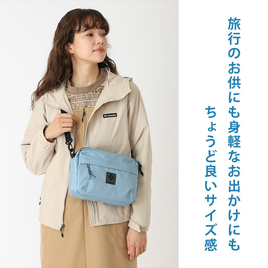 Columbia pu8731 Great Smoky Garden Shoulder 斜め掛け 鞄 カバン かばん バッグ 撥水 普段使い 使いやすい シンプル ユニセックス プレゼント ギフト ブラック