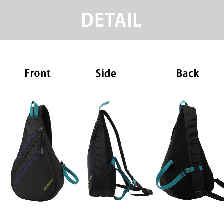【Columbia】 pu8749 Bremner Slope ワンショルダー 斜め掛け 撥水 かばん カバン 鞄 バッグ 使いやすい 普段使い ユニセックス プレゼント ギフト ブラック