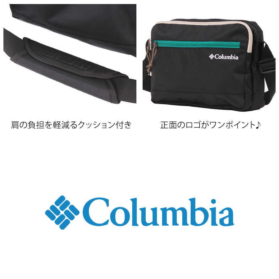 【Columbia】 pu8780 Big Muddy Road ショルダーバッグ 斜め掛け かばん 撥水 軽量 カジュアル ユニセックス ギフト ブラック