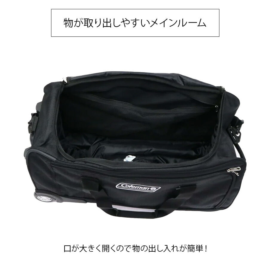 【Coleman】 14-11 ボストンキャリー 70L キャリーバッグ 5〜6泊 大容量 スポーツ アウトドア 旅行 かばん カバン 鞄 ユニセックス ギフト ブラック