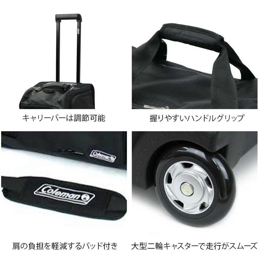 【Coleman】 14-11 ボストンキャリー 70L キャリーバッグ 5〜6泊 大容量 スポーツ アウトドア 旅行 かばん カバン 鞄 ユニセックス ギフト ブラック