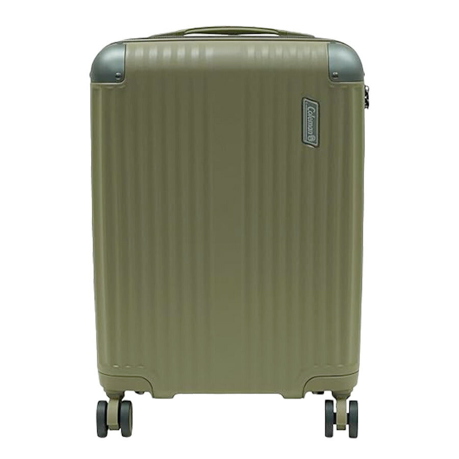【Coleman】 14-70 PC100 キャリー 60-69L スーツケース 拡張機能付き ダブルホイール ユニセックス 出張 宿泊 旅行 大容量 ジッパータイプ プレゼント ブラック