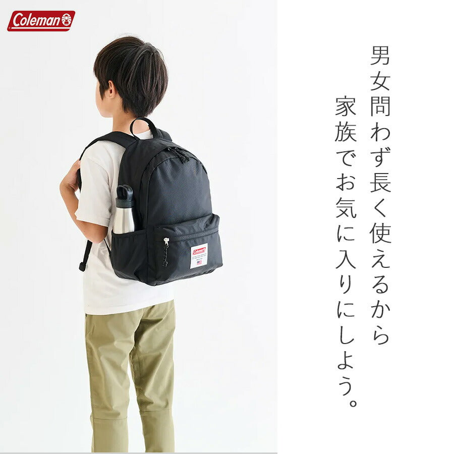 【Coleman】 kids006 デイパックミニ かばん バッグ リュック キッズ ジュニア シンプル コールマン 登園 通学 小学生 ユニセックス プレゼント ギフト ブラック