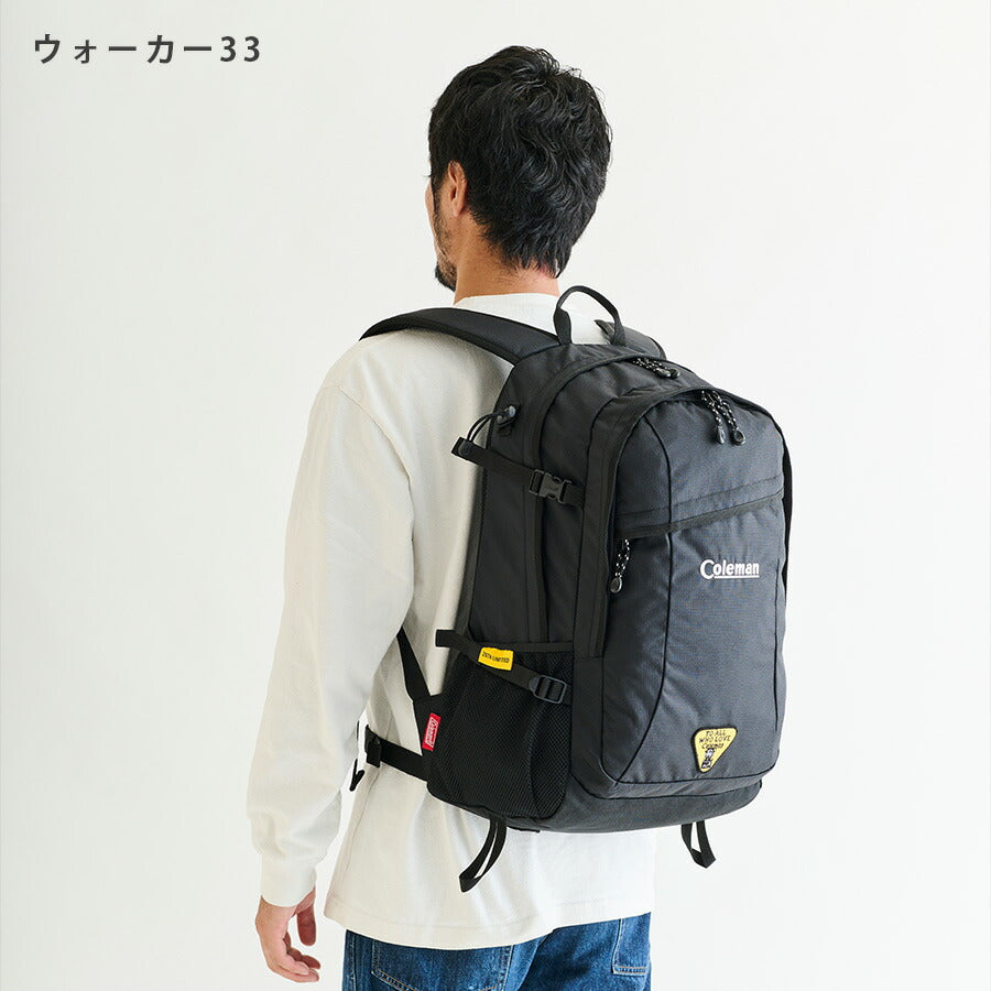 【Coleman】ウォーカー33 20TH リミテッド リュック 限定 バックパック 復刻 walker33  33L コールマン メンズ レディース バックパック かばん シンプル おしゃれ 大容量 普段使い アウトドア  ユニセックス ブラック 予約
