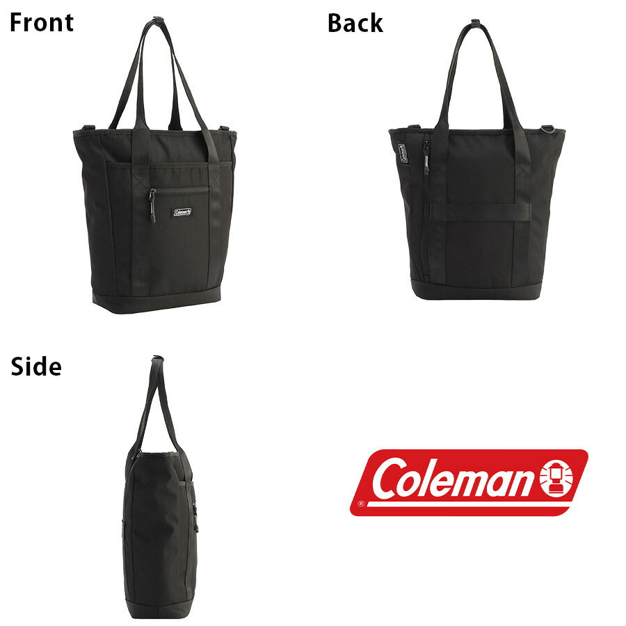 【Coleman】 ob012 2214034 アウトビズトートバーティカル 肩掛け 手持ち 斜め掛け かばん カバン 鞄 カジュアル シンプル 通勤 ユニセックス ギフト ブラック