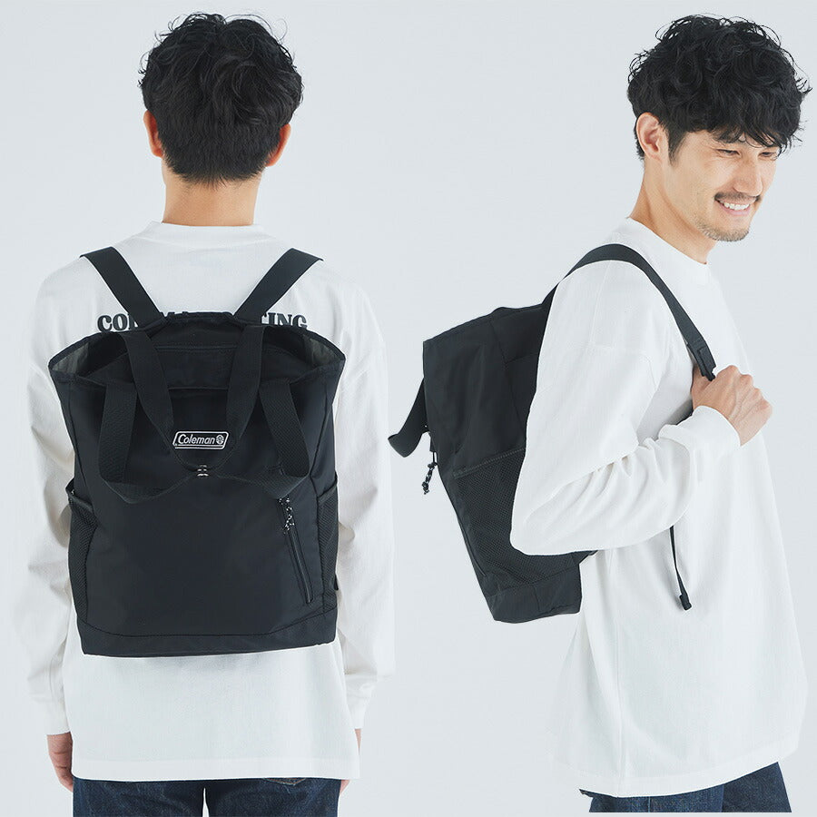 Coleman コールマン 2WAY BACKPACK TOTE バッグパックトート トートバッグ リュック メンズ レディース 男女兼用 撥水 アウトドア 旅行 バッグ 通学 学生 マザーズ 軽量 おしゃれ 人気 送料無料 デイリー使い 肩掛け バックパックタイプ 手がフリー