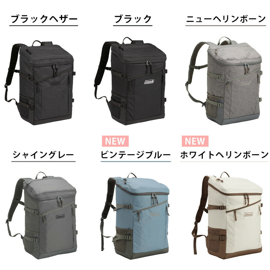 Coleman コールマン WALKERSQUARE ウォーカースクエア バックパック デイバック リュックサック リュック メンズ レディース スクール アウトドア 旅行 通勤 バッグ 通学 大容量 部活 学生 おしゃれ 人気 送料無料 新作 30L ポリエステル