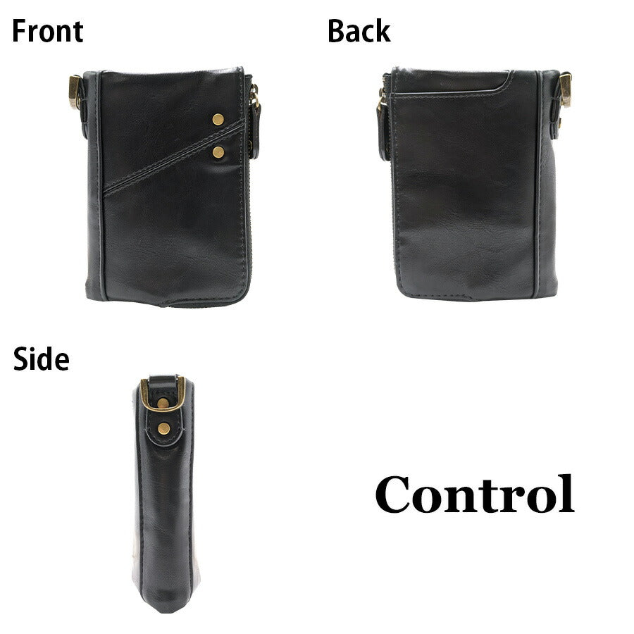 【クリックポスト/時間指定不可】【Control】 tpg70038 二つ折り財布 ウォレット 普段使い 使いやすい ミリタリー おしゃれ メンズ 父の日 ギフト ブラック
