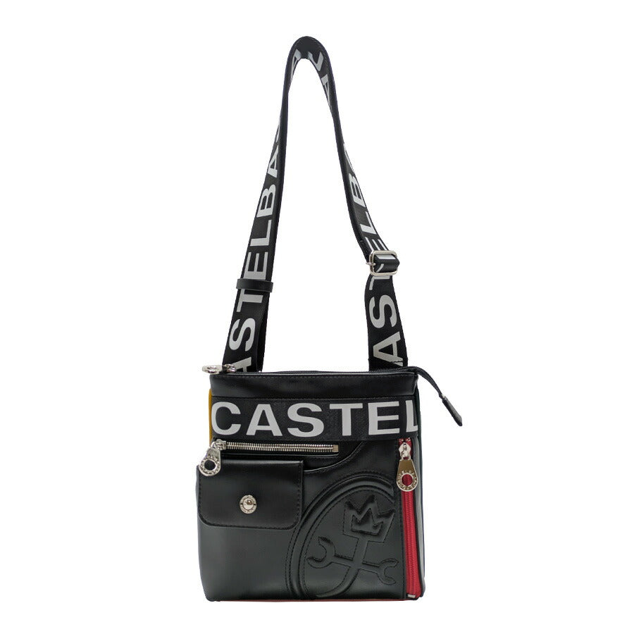 【正規取扱店】【CASTELBAJAC】[ダルトンシリーズ] 026131 ショルダーバッグ 薄マチ 斜め掛け 縦型 かばん ブラック 使いやすい おしゃれ ユニセックス ギフト