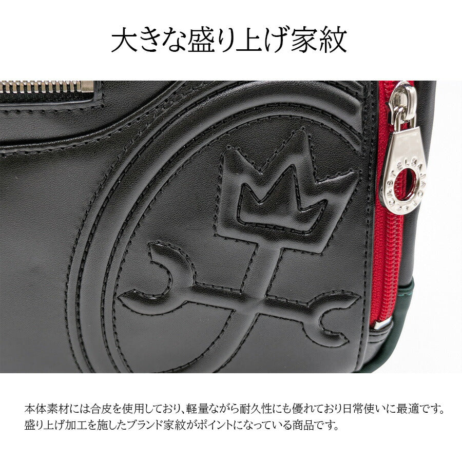 【正規取扱店】【CASTELBAJAC】[ダルトンシリーズ] 026132 横型ショルダーバッグ 斜め掛け かばん カバン 鞄 バッグ シンプル カステルバジャック ブラック ホワイト 使いやすい お出かけ 普段使い おしゃれ ギフト プレゼント