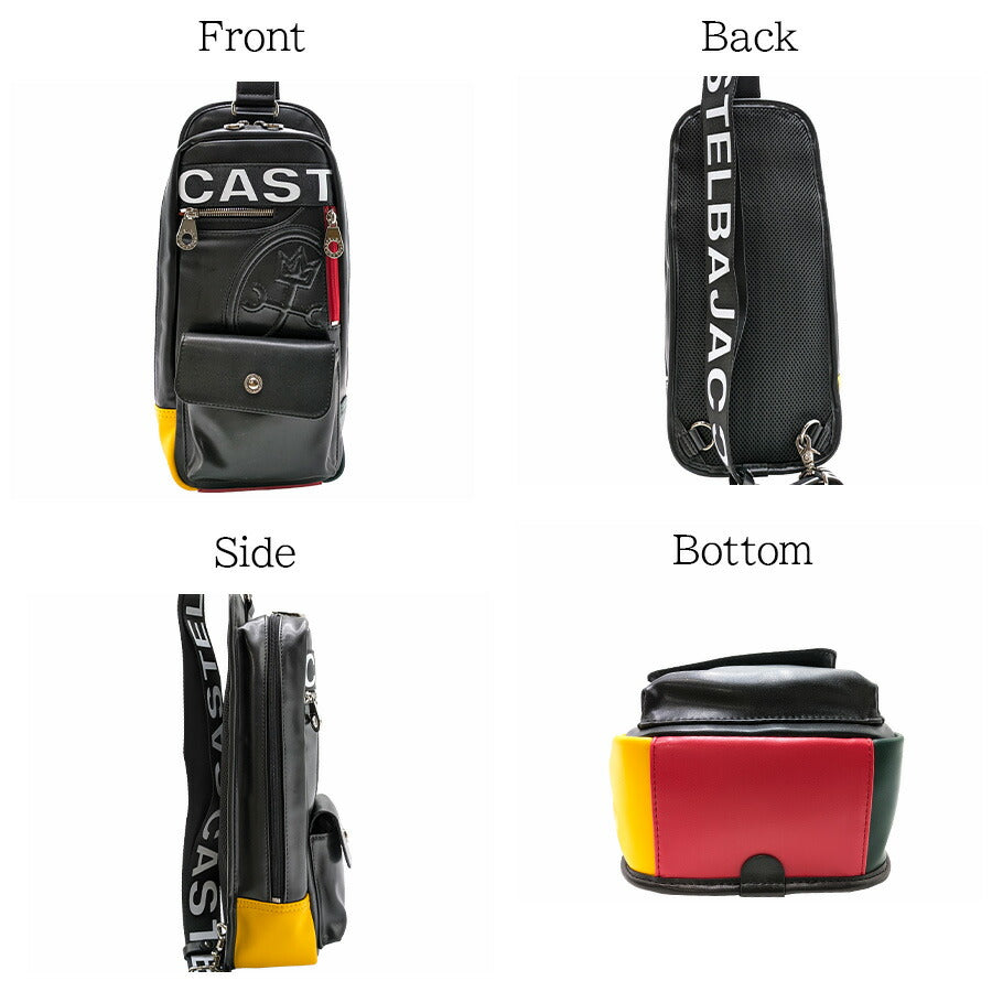 【正規取扱店】【CASTELBAJAC】[ダルトンシリーズ] 026932 ワンショルダーバッグ 斜め掛け かばん カバン 鞄 バッグ シンプル カステルバジャック ブラック ホワイト 使いやすい お出かけ 普段使い おしゃれ ギフト プレゼント