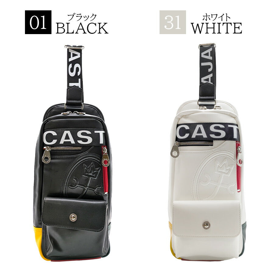 【正規取扱店】【CASTELBAJAC】[ダルトンシリーズ] 026932 ワンショルダーバッグ 斜め掛け かばん カバン 鞄 バッグ シンプル カステルバジャック ブラック ホワイト 使いやすい お出かけ 普段使い おしゃれ ギフト プレゼント