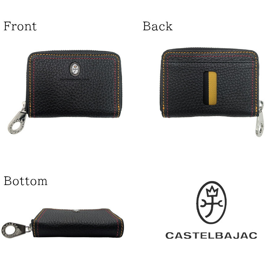 【正規取扱店】【CASTELBAJAC】[スレッドシリーズ] 036622 コインケース 小銭入れ ウォレット 革小物 牛革 おしゃれ 普段使い ユニセックス ギフト ブラック