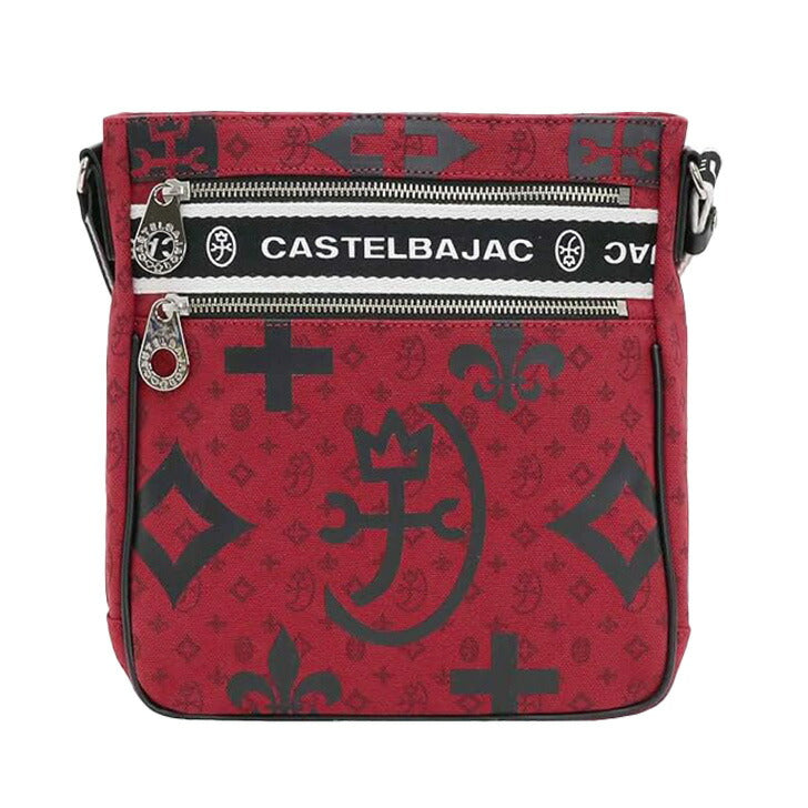 【正規取扱店】【CASTELBAJAC】[ニースシリーズ] 038111 カステルバジャック 帆布 ショルダー ショルダー バッグ 鞄 レディース メンズ ユニセックス 男女兼用 人気 ブラック チョコ レッド オレンジ ホワイト プレゼント ギフト
