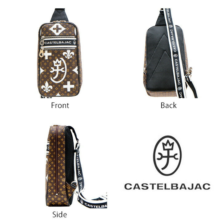 【正規取扱店】【CASTELBAJAC】[ニースシリーズ] 038911 カステルバジャック 帆布 ショルダー ニース ショルダー バッグ 鞄 レディース メンズ ユニセックス 男女兼用 人気 ブラック チョコ レッド オレンジ ホワイト プレゼント ギフト