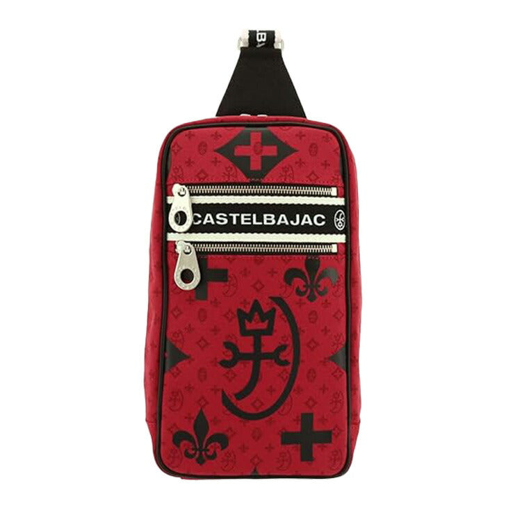 【正規取扱店】【CASTELBAJAC】[ニースシリーズ] 038911 カステルバジャック 帆布 ショルダー ニース ショルダー バッグ 鞄 レディース メンズ ユニセックス 男女兼用 人気 ブラック チョコ レッド オレンジ ホワイト プレゼント ギフト