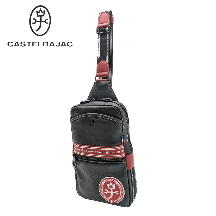 【正規取扱店】【CASTELBAJAC】 [ルックスシリーズ] 049981 ワンショルダー かばん 斜め掛け クリスマス限定色 カステルバジャック ギフト ブラックレッド