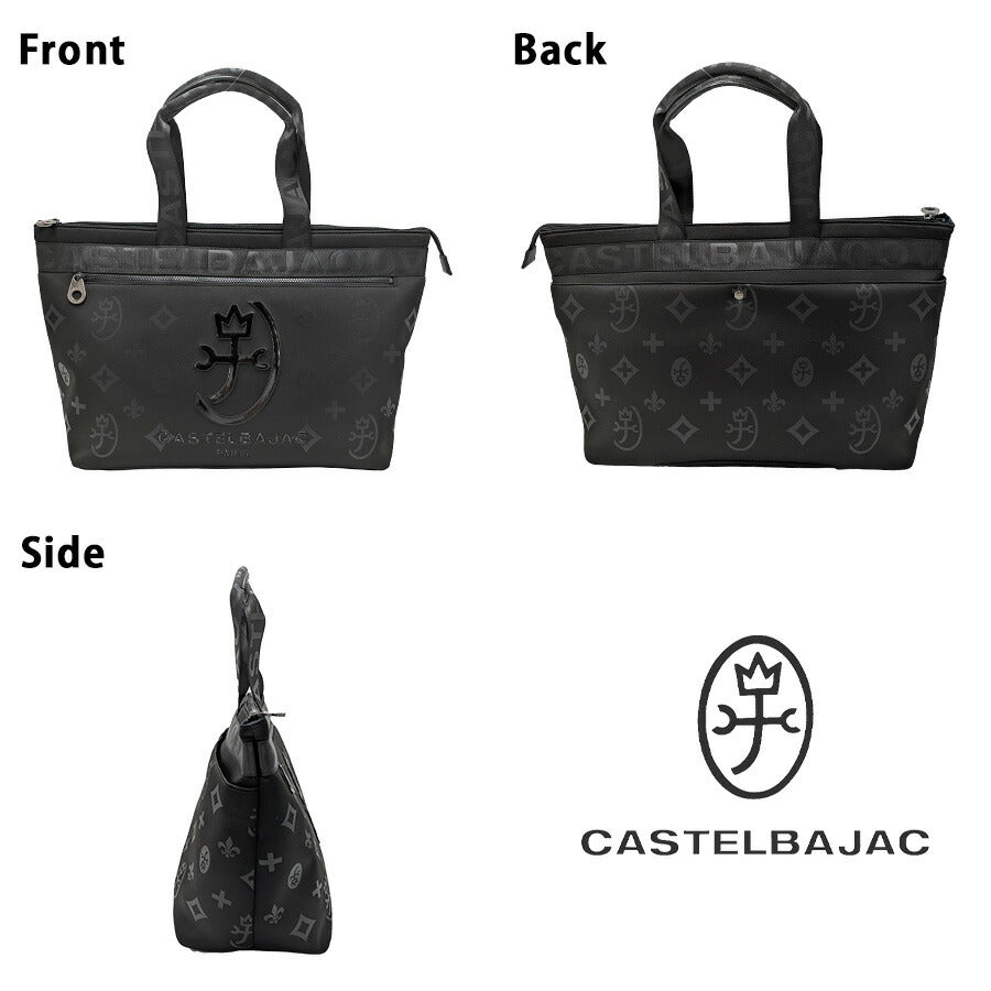 CASTELBAJAC 060552 ウェット B4トートバッグ 手持ち 肩掛け キャリーオン機能付き かばん 大容量 普段使い ユニセックス メンズ プレゼント ギフト ブラック
