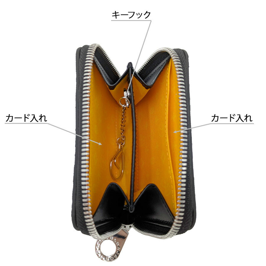 【正規取扱店】【CASTELBAJAC】[ヴェルサシリーズ] 067621 ラウンドファスナー コインケース 小銭入れ ウォレット 財布 ユニセックス プレゼント ブラック
