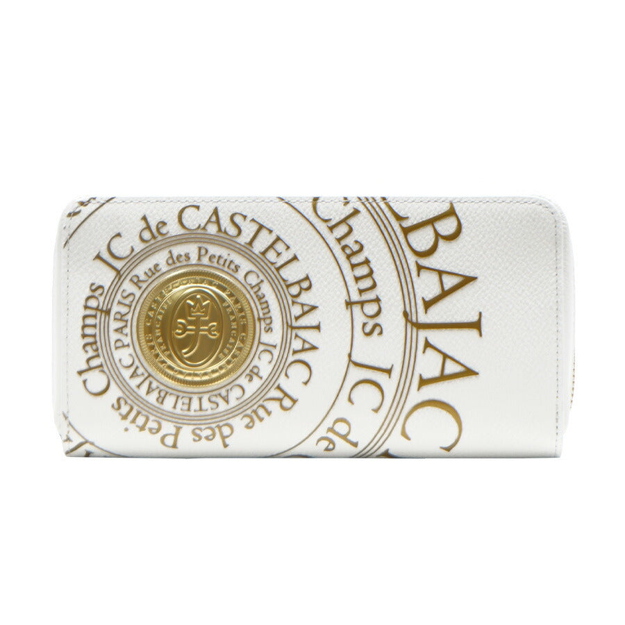 【正規取扱店】【CASTELBAJAC】[プルトンシリーズ] 077225 プルトン ラウンドファスナー長財布 さいふ サイフ 財布 長財布 メンズ 高級 カステルバジャック ブラック ホワイト 牛革 使いやすい かわいい おしゃれ プレゼント ギフト 誕生日