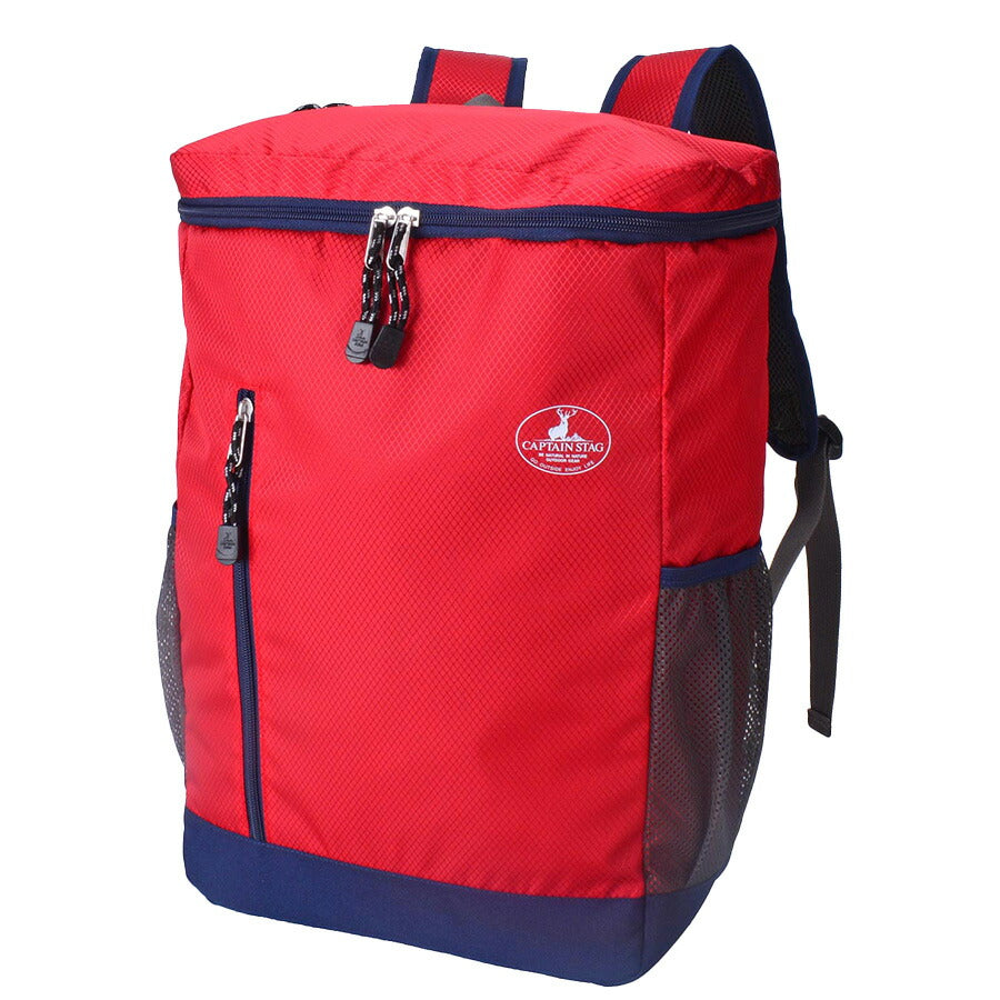 【CAPTAIN STAG】 1318 スクエアリュック 26L かばん バッグ バックパック シンプル おしゃれ かっこいい 便利 使いやすい メンズ プレゼント ギフト ブラック