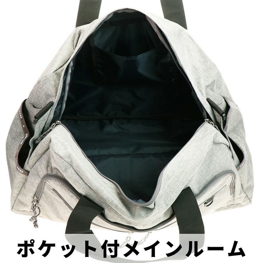 【CONVERSE】 20076 55L ボストン トラベルバッグ 肩掛けかばん 部活 遠征 軽量 シンプル カジュアル 中高生 大学生 ユニセックス プレゼント ギフト ブラック
