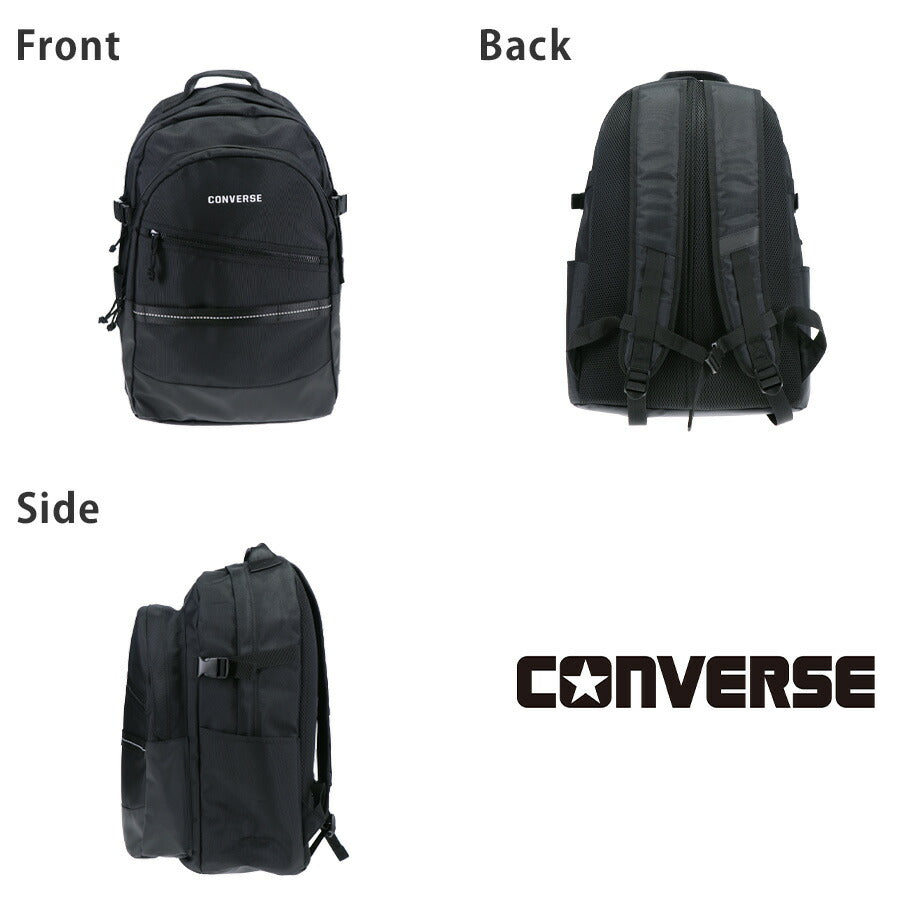 【CONVERSE】 リュック 大容量 20107 35L デイパック リュックサック かばん バッグ 通学 学生 耐水 スクール ユニセックス ギフト プレゼント ブラック