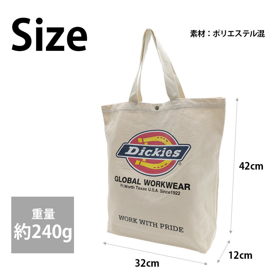 【Dickies】 16826300 ロゴキャンバストートバッグ 鞄 かばん カバン バッグ 手持ち ディッキーズ 通勤 通学 使いやすい 便利 プレゼント 贈り物 ギフト