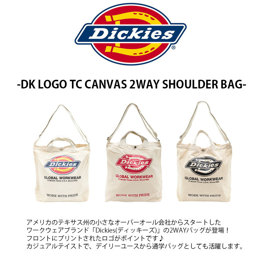 【Dickies】 16826400 ロゴキャンバス2WAYショルダー 鞄 かばん カバン バッグ ディッキーズ 通勤 通学 使いやすい 便利 プレゼント 贈り物 ギフト