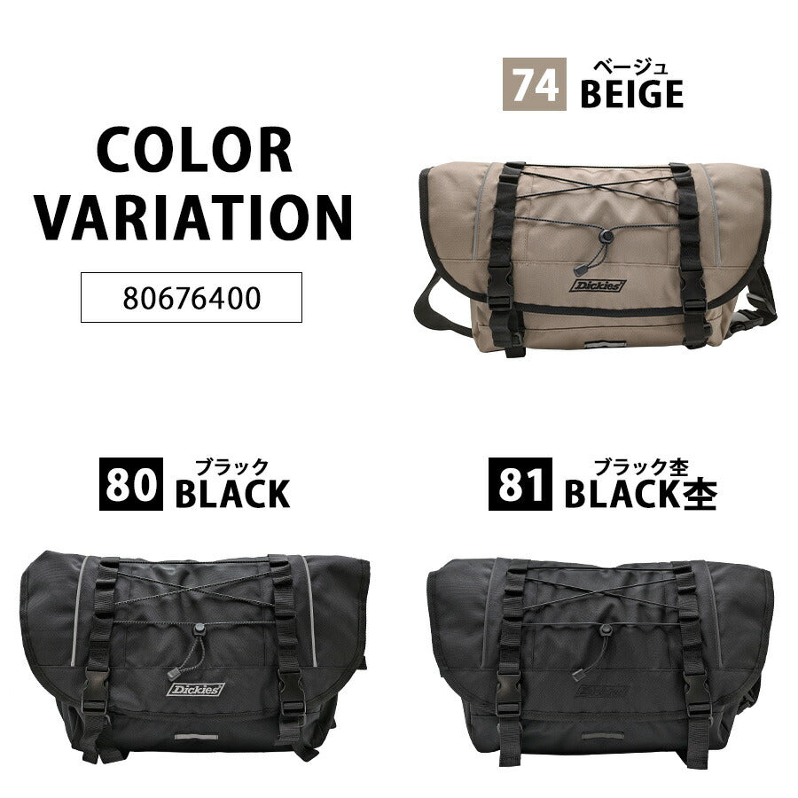 【Dickies】 80676400 DK CITYWAORK MESSENGER BAG かばん バッグ ショルダーバッグ 斜め掛け おしゃれ 普段使い 便利 ユニセックス プレゼント ギフト ブラック