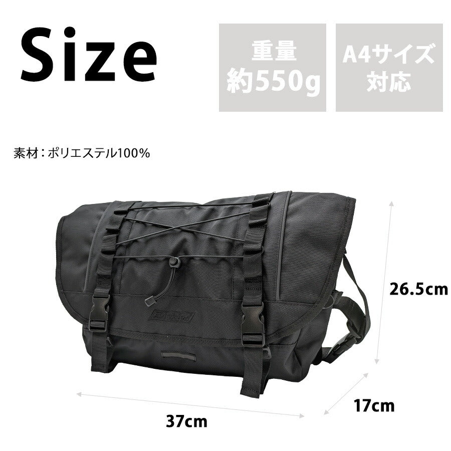 【Dickies】 80676400 DK CITYWAORK MESSENGER BAG かばん バッグ ショルダーバッグ 斜め掛け おしゃれ 普段使い 便利 ユニセックス プレゼント ギフト ブラック