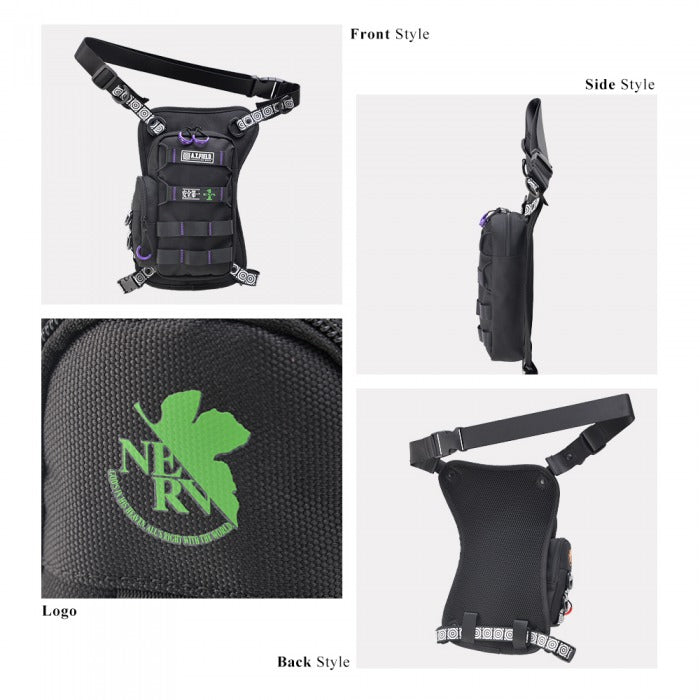 【レターパック配送/日時指定不可】DEVICE 【新世紀エヴァンゲリオンコラボ】DEVICE×A.T.FIELD CORDURA レッグポーチ エヴァ レッグ バッグ ショルダー ボディーバック 自転車 バイクDLN80068