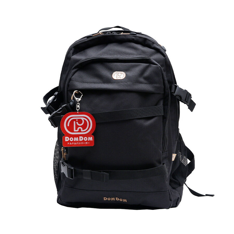 DOMDOM　DAYPACKーB　DM002　ドムドム　デイパック　バックパック　リュックサック　リュック　三層式　普段使い　アウトドア　旅行　通勤　通学　おしゃれ　可愛い　どむぞう　ドムドムバーガー　ノベルティ　正規品