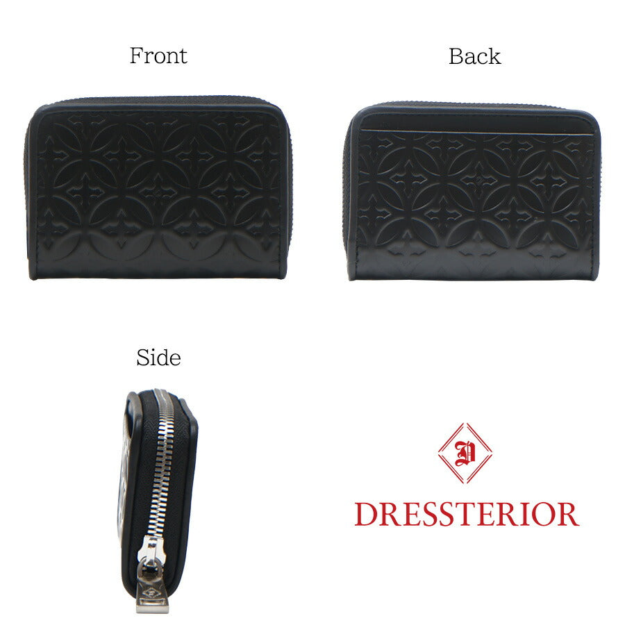 【SNSで話題のレザーケアクリームプレゼント中！】【DRESSTERIOR】864601 小銭入れ ウェルシュ 財布 サイフ コインケース ドレステリア ブランド ブラック トープ レディース おしゃれ かわいい プレゼント 誕生日 ギフト 贈り物 お誕生日 牛革 本革 collonil コロニル