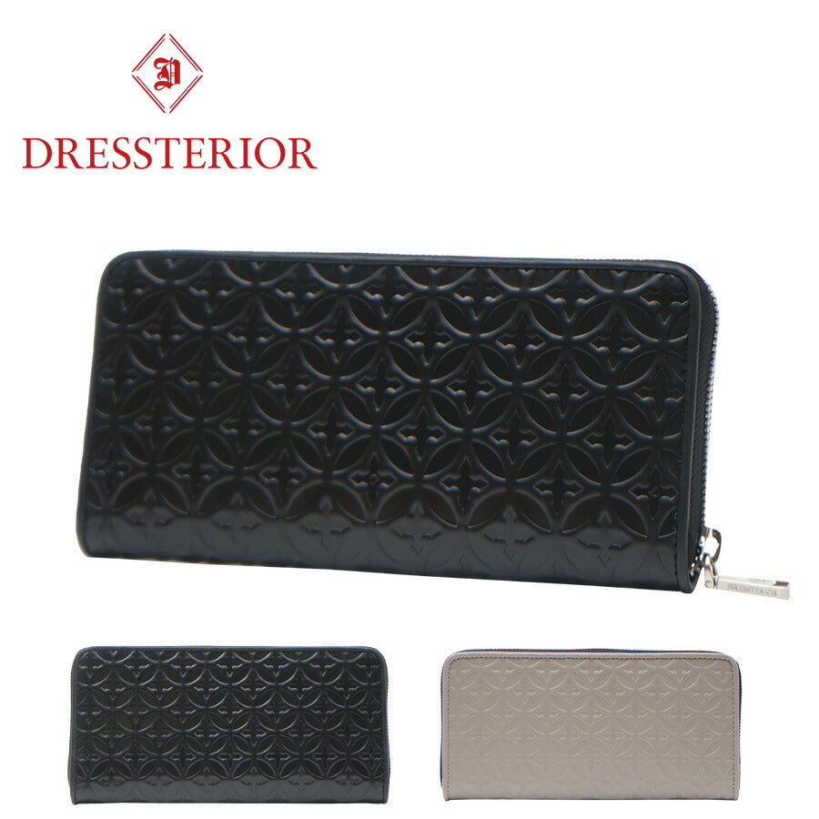【SNSで話題のレザーケアクリームプレゼント中！】【DRESSTERIOR】864603 ラウンド長財布 ウェルシュ 財布 サイフ 長財布 ドレステリア ブランド ブラック トープ レディース おしゃれ かわいい プレゼント 誕生日 ギフト 贈り物 誕生日 牛革 本革 collonil コロニル