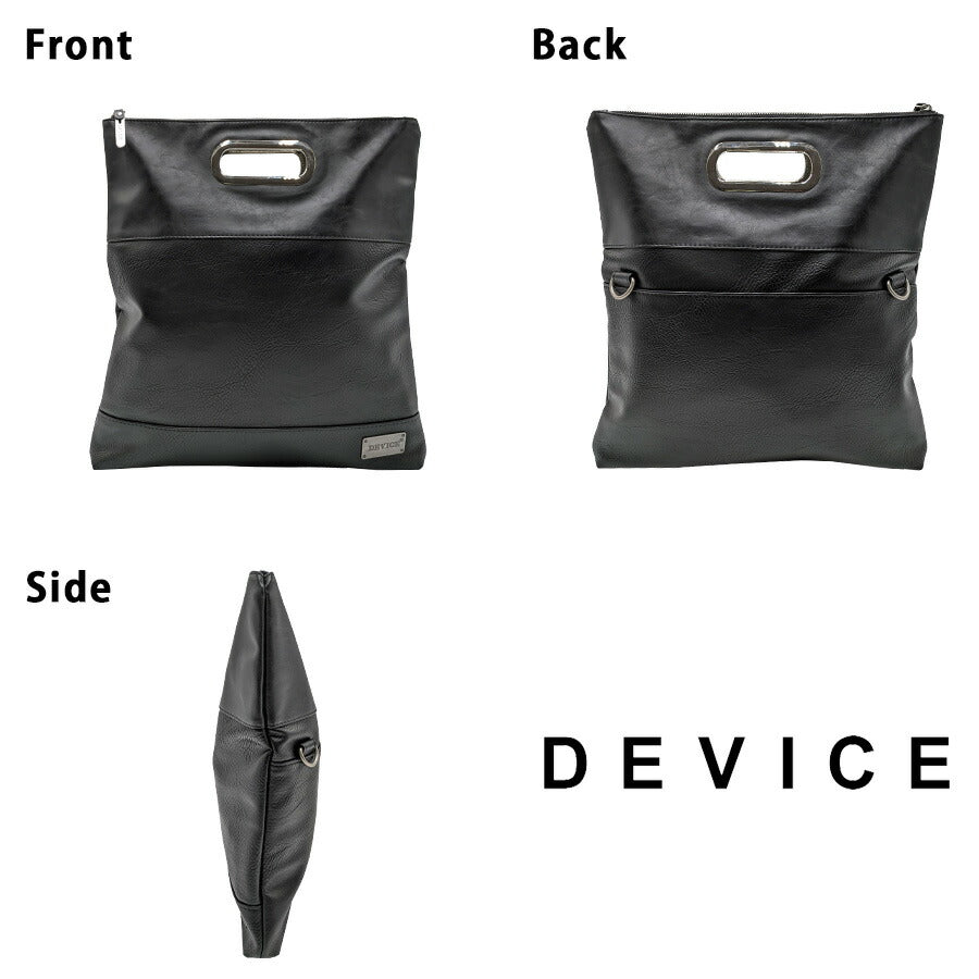 【DEVICE】 dhg70039 SHADE クラッチバッグバッグ セカンドバッグ 結婚式 普段使い かばん バッグ シンプル かっこいい カジュアル メンズ  ギフト ブラック