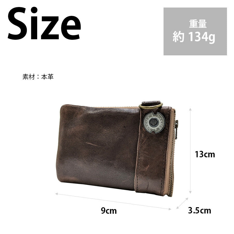 【DEVICE】 dkw17058 ヴィンテージ 二つ折り財布 サイフ ウォレット 使いやすい 普段使い ミリタリー おしゃれ メンズ 父の日 プレゼント ギフト ブラウン