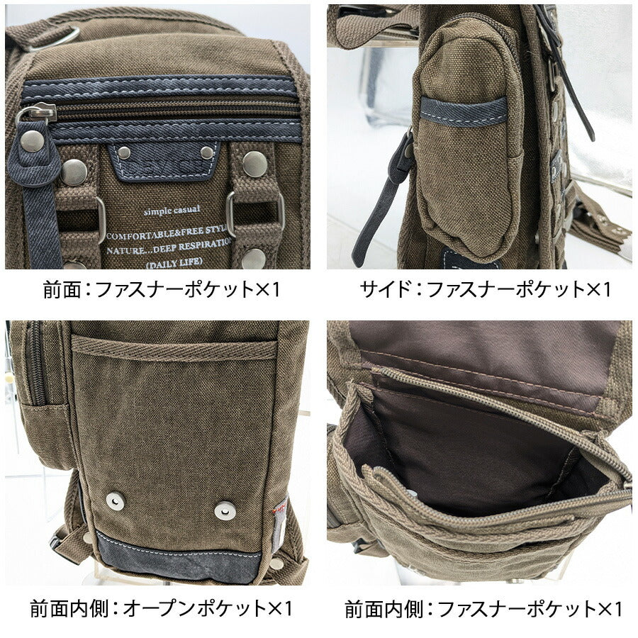 【DEVICE】 dlh40055 レッグポーチ ウエストバッグ 斜め掛け かっこいい おしゃれ ミリタリー バイク 自転車 アウトドア バイクバッグ デバイス ギフト ブラック